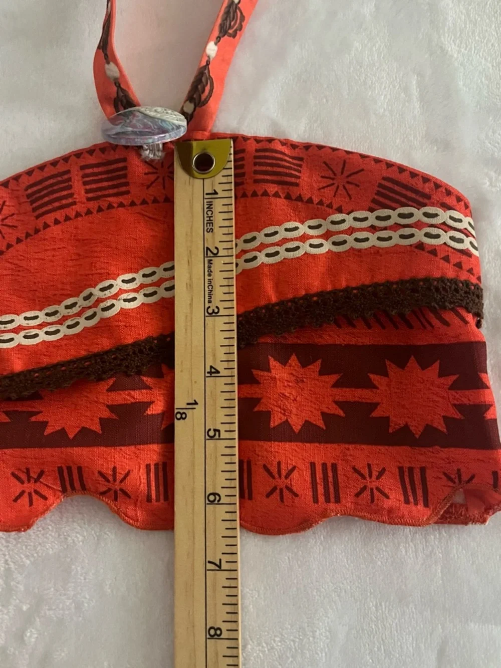 Disney Collection Moana Two-Piece Halter Top and Fringe Skirt Set Size 3